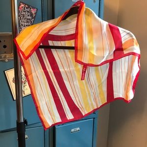 Anne Klein Striped Silk Scarf